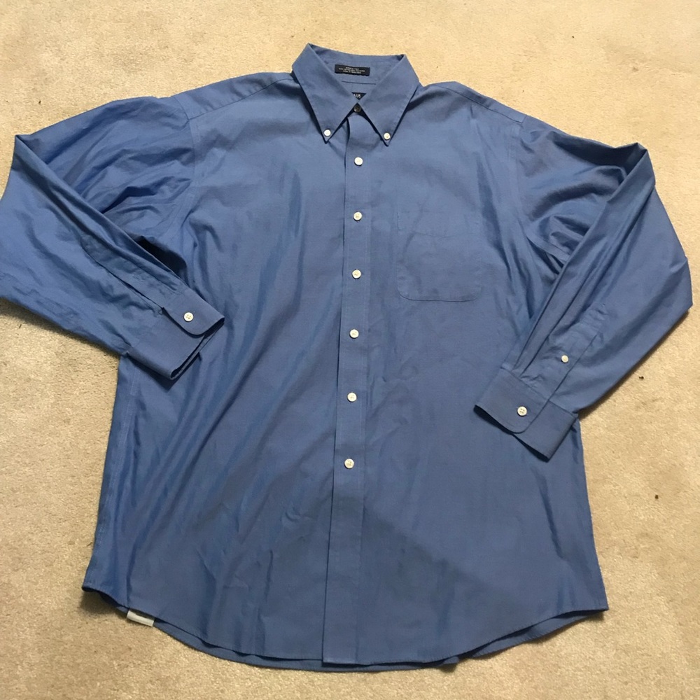 Von Maur Blue Dress Shirt 16 1/5x35